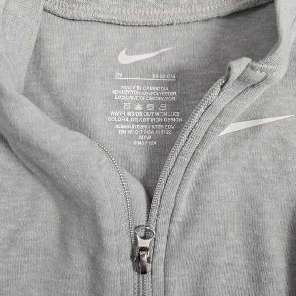 Nike baby Footie 3 month Green - Picture 5 of 5